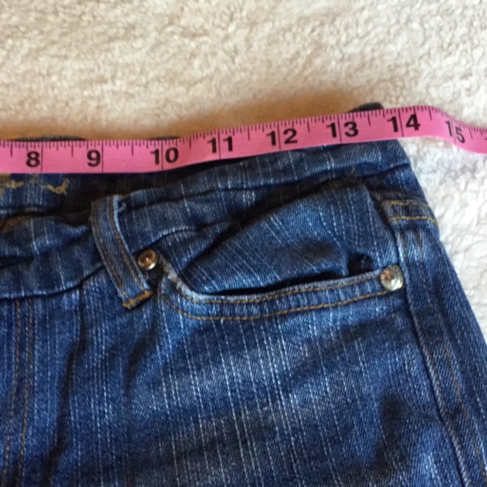 7 FOR ALL MANKIND FLARE JEANS SIZE 28 - Picture 5 of 8